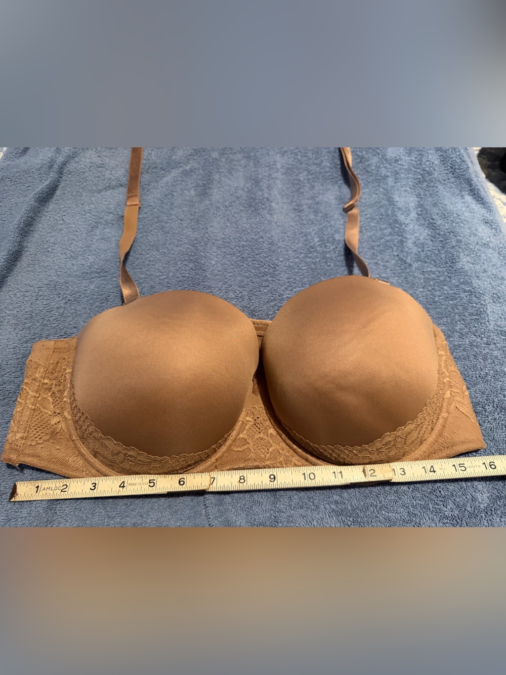 Torrid Strapless Convertible Lace Band Bra - Beige